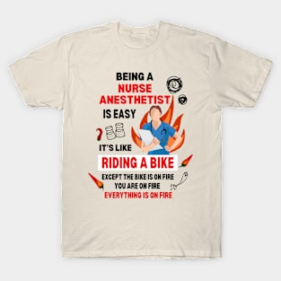 Funny Nurse Anesthesist Squad Dark Humor Joke Nurse Day T-Shirt